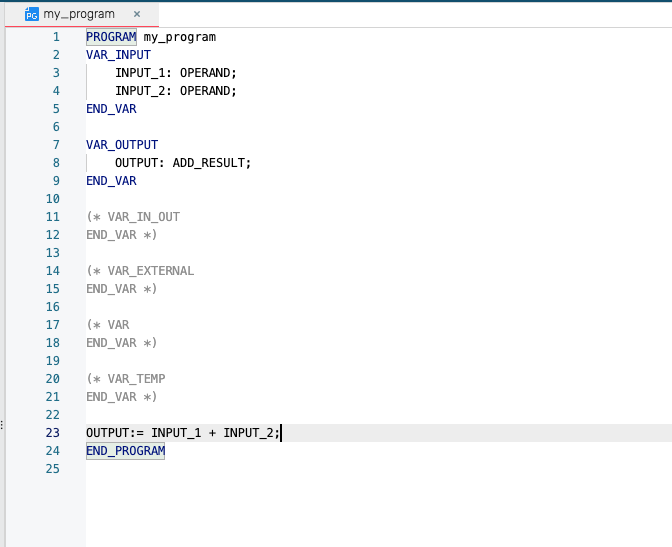 Variabler och programkod